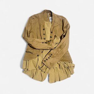 free people military romance jacket blazer size M
